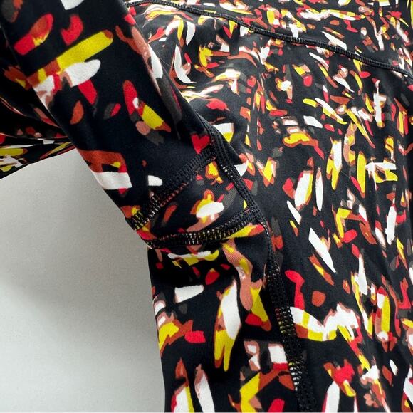 Aerie Offline Goals High Waisted Black Multicolor Abstract Leggings Size S - Picture 8 of 13